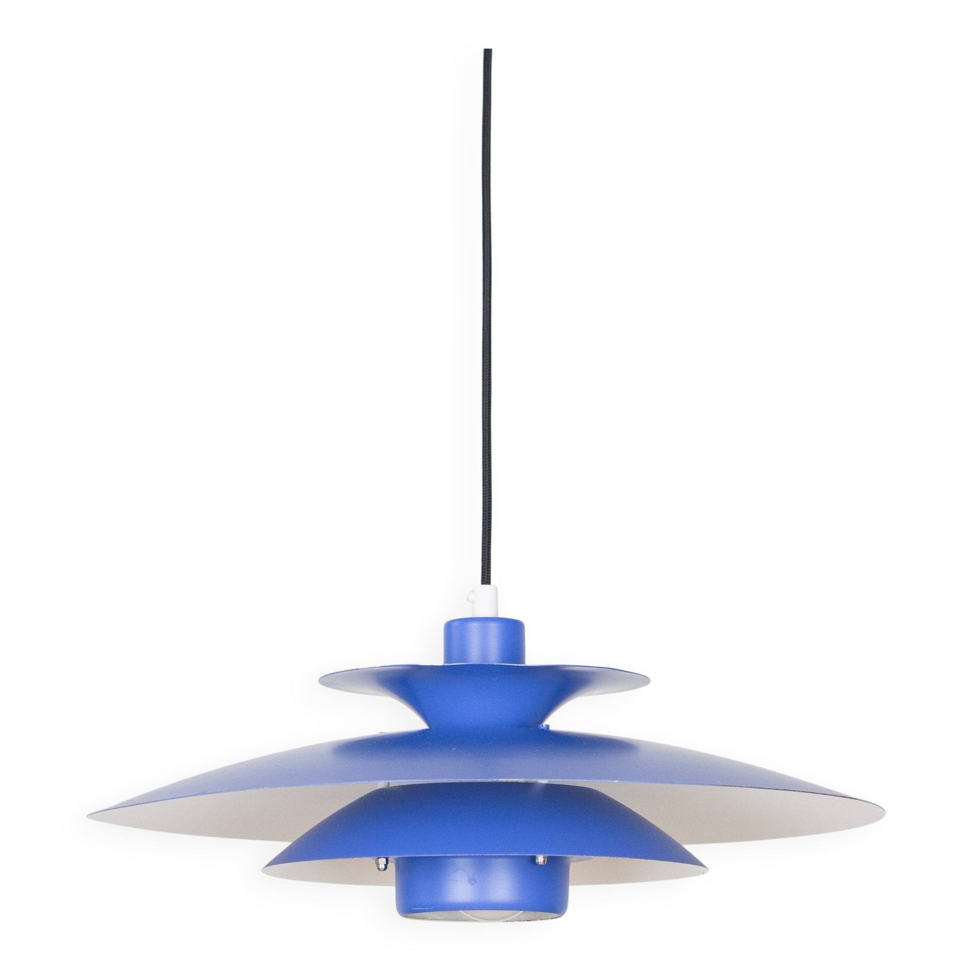Danish vintage pendant lamp Donau by Kurt Wiborg, Jeka, 1980s