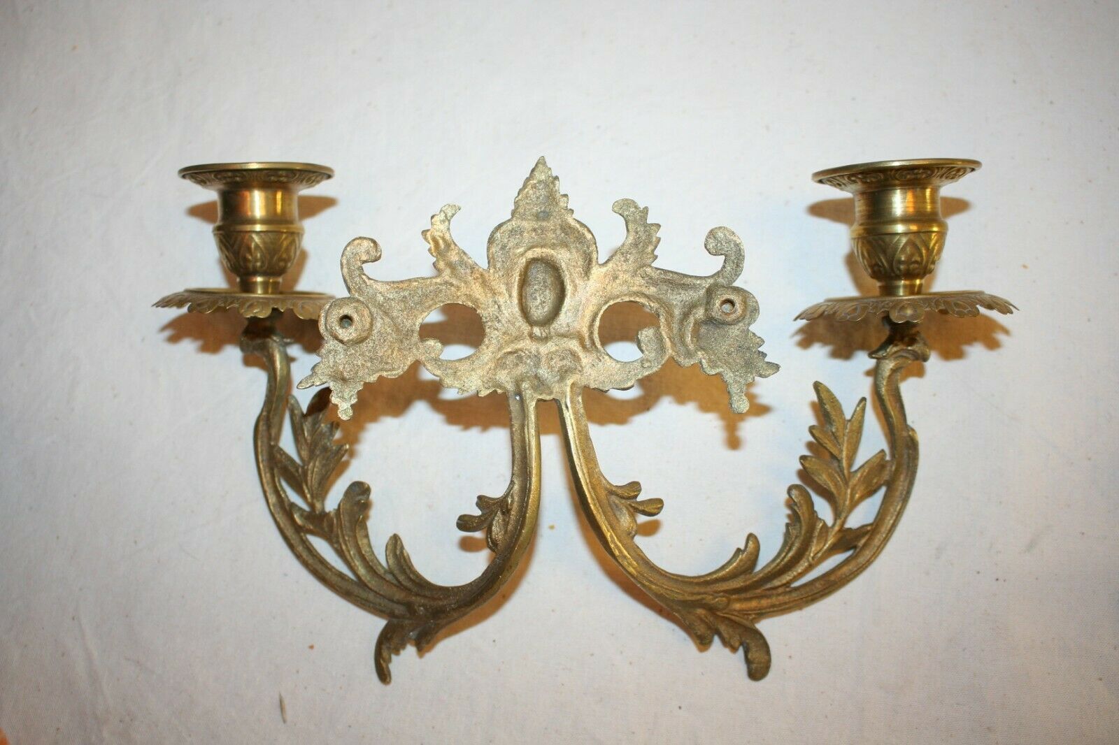 Pair of bronze candlesticks