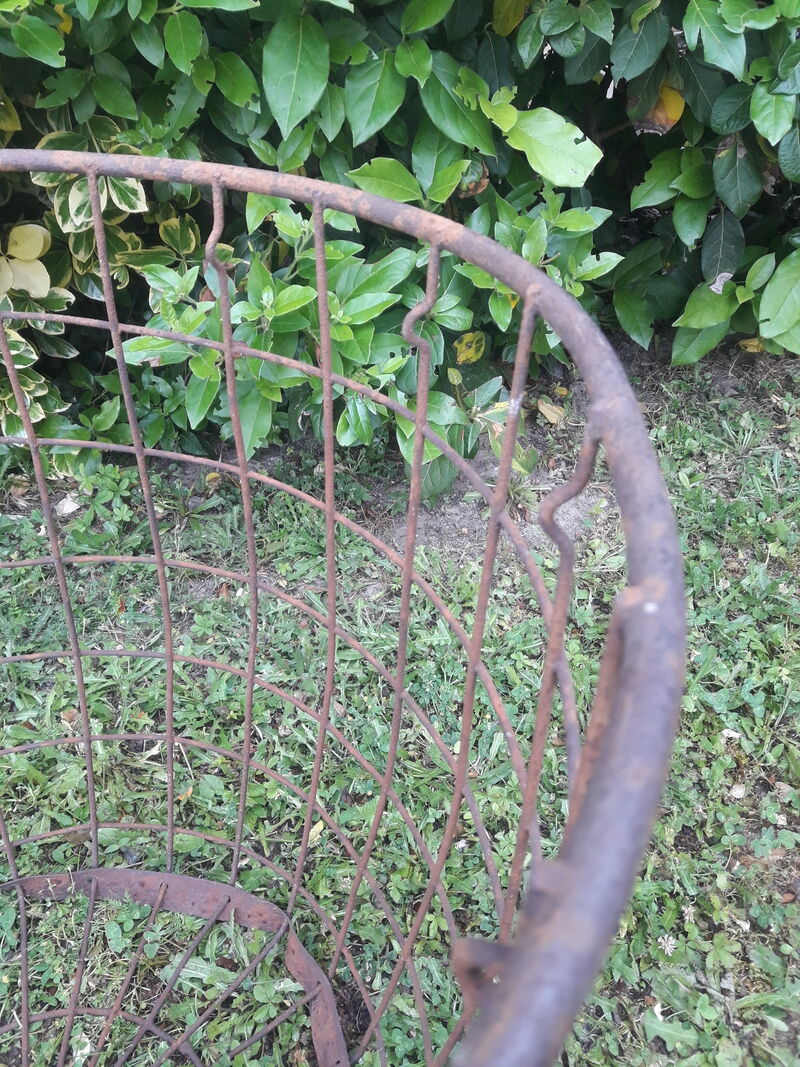 Basket basket h58 d59cm industrial iron