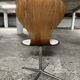 Suite de 4 chaises vintage bois cintré et palissandre. Allemagne, années 60