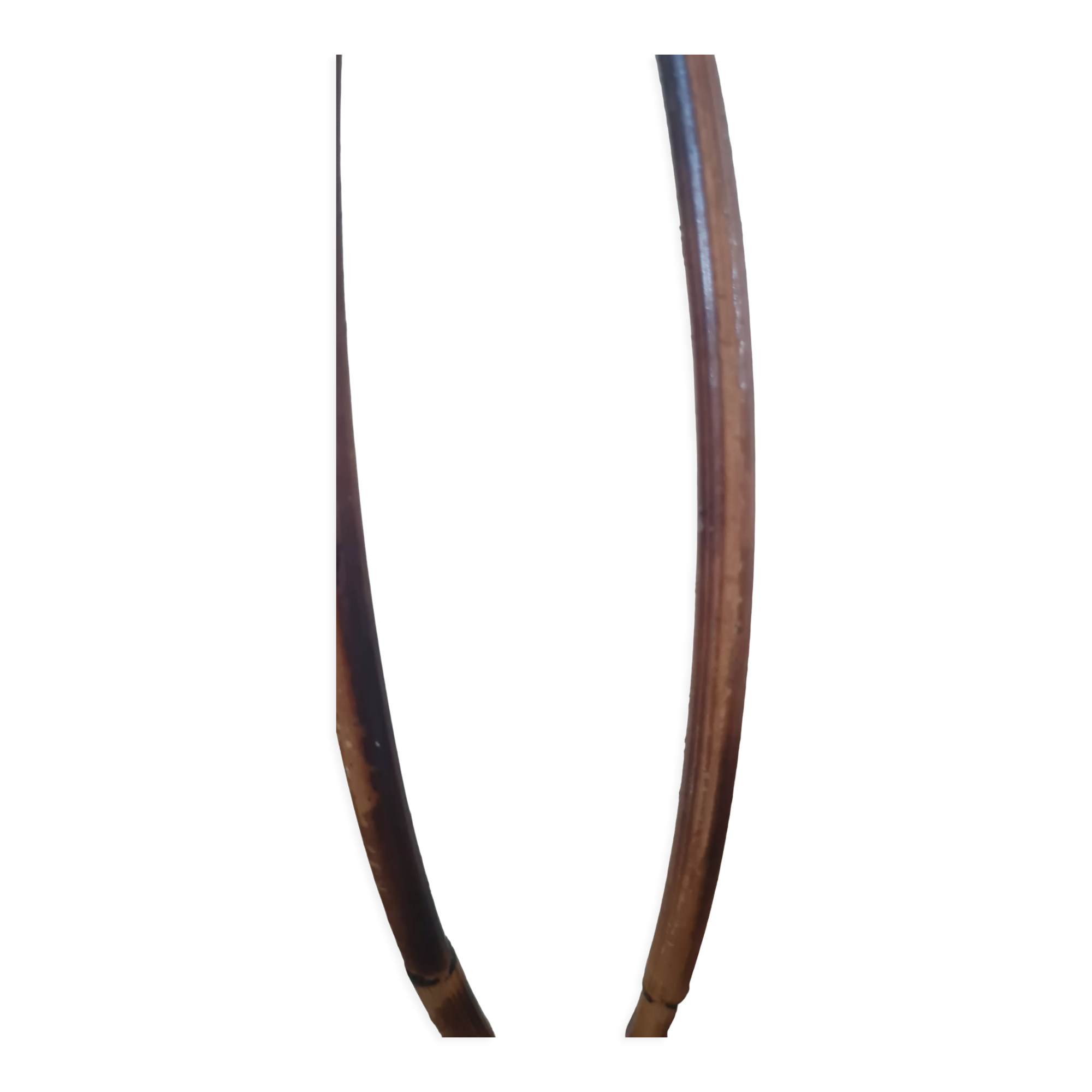 Rattan and bamboo table lamp by Louis Sognot 1960