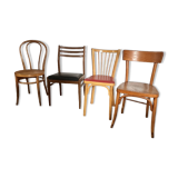 Set of 4 mismatched chairs
