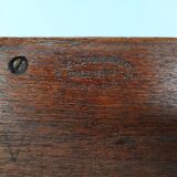 Teak compass foot bookcase shelf