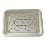 Vintage enameled metal tray