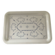 Vintage enameled metal tray