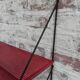 Steel wall rack with 2 shelves by Tjerk Reijenga perforated for Pilastro
