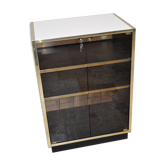 Meuble Hi-Fi vintage portes verre