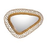 46x65cm rattan mirror