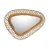 46x65cm rattan mirror
