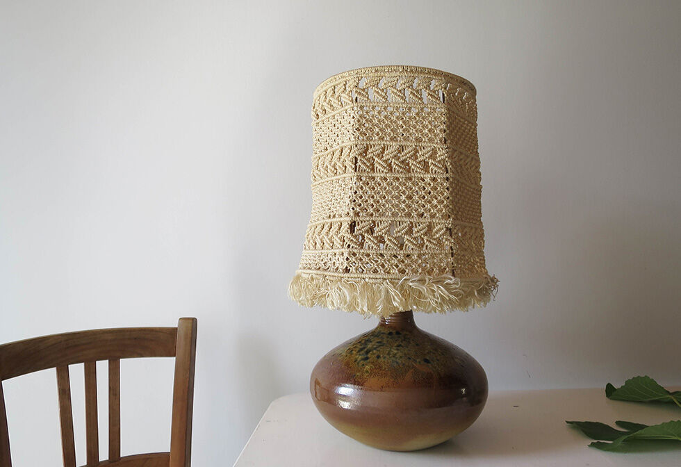 Lampe boheme en grès Selency