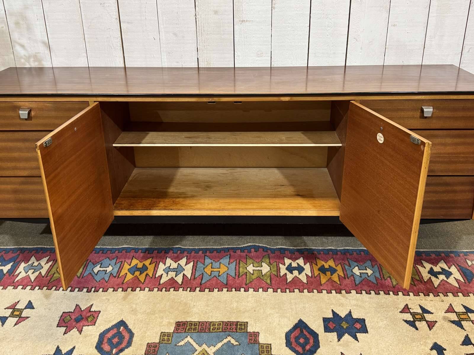 1970s English enfilade in mahogany