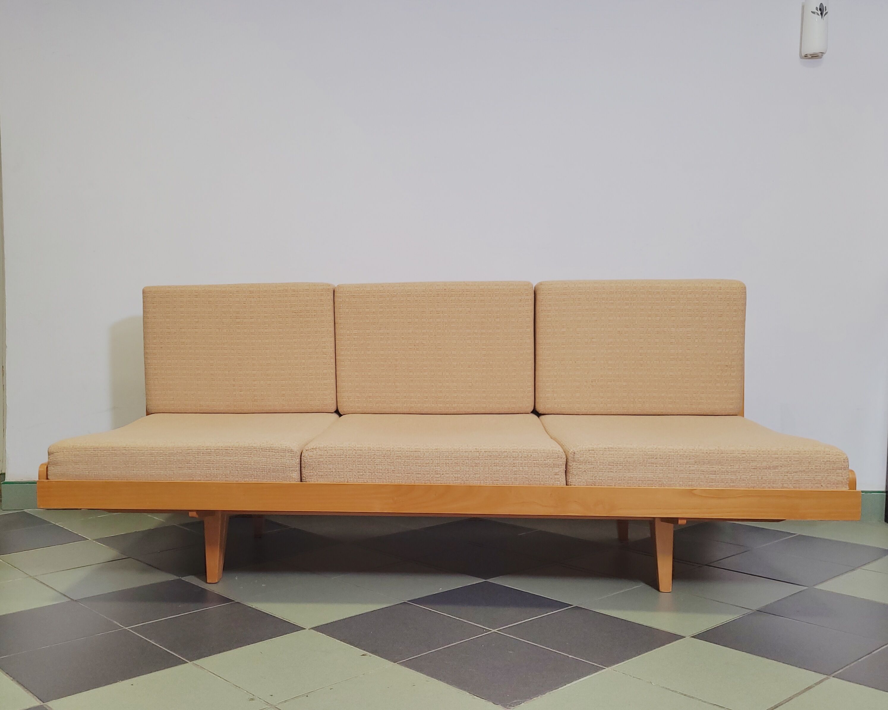 Folding sofa Jitona design Czechoslovakia 1970s