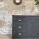 Craft furniture in patinated fir, circa 1950.