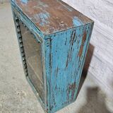 Blue Burmese teak display case