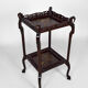 Japanese pedestal table in carved wood and lacquered panels, France, circa 1880