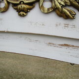 Old mirror white patinated fireplace top