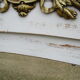 Old mirror white patinated fireplace top