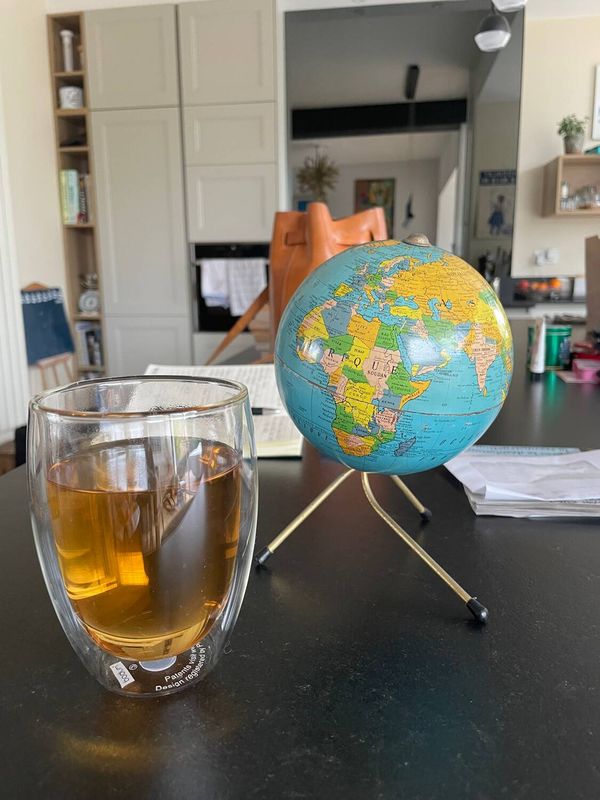 Globe terrestre, 1950-60