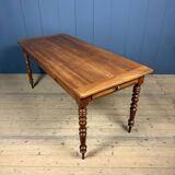 Antique cherry wood dining table from France.