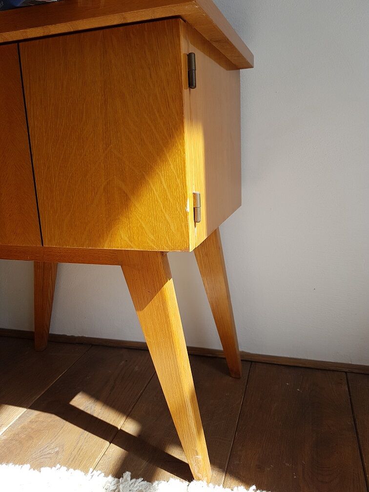 Pair of nightstands compass legs  60s