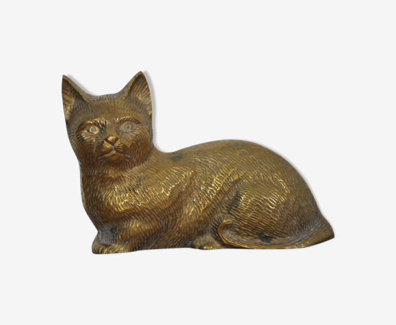 Chat En Laiton Selency Chat En Laiton Selency