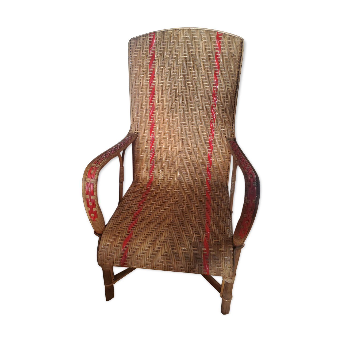 Rattan armchair