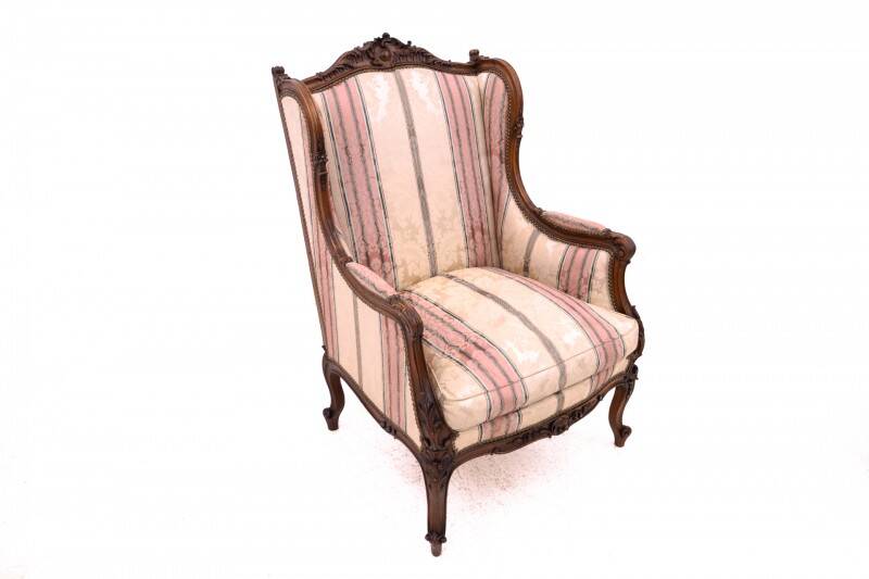 Wingback chairs, France, circa 1900