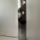 Large sculptural lamp in chrome-plated and brushed metal, 1970s design