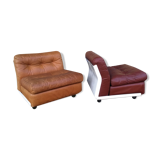 Pair of Amanta C&B 1966 first generation lounge chairs