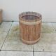 vintage rattan planter from the 50s