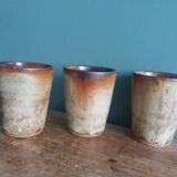 Stoneware cups and glasses from Puisaye by Jean-Pierre Prud'homme