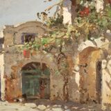 Italian painting signed seascape