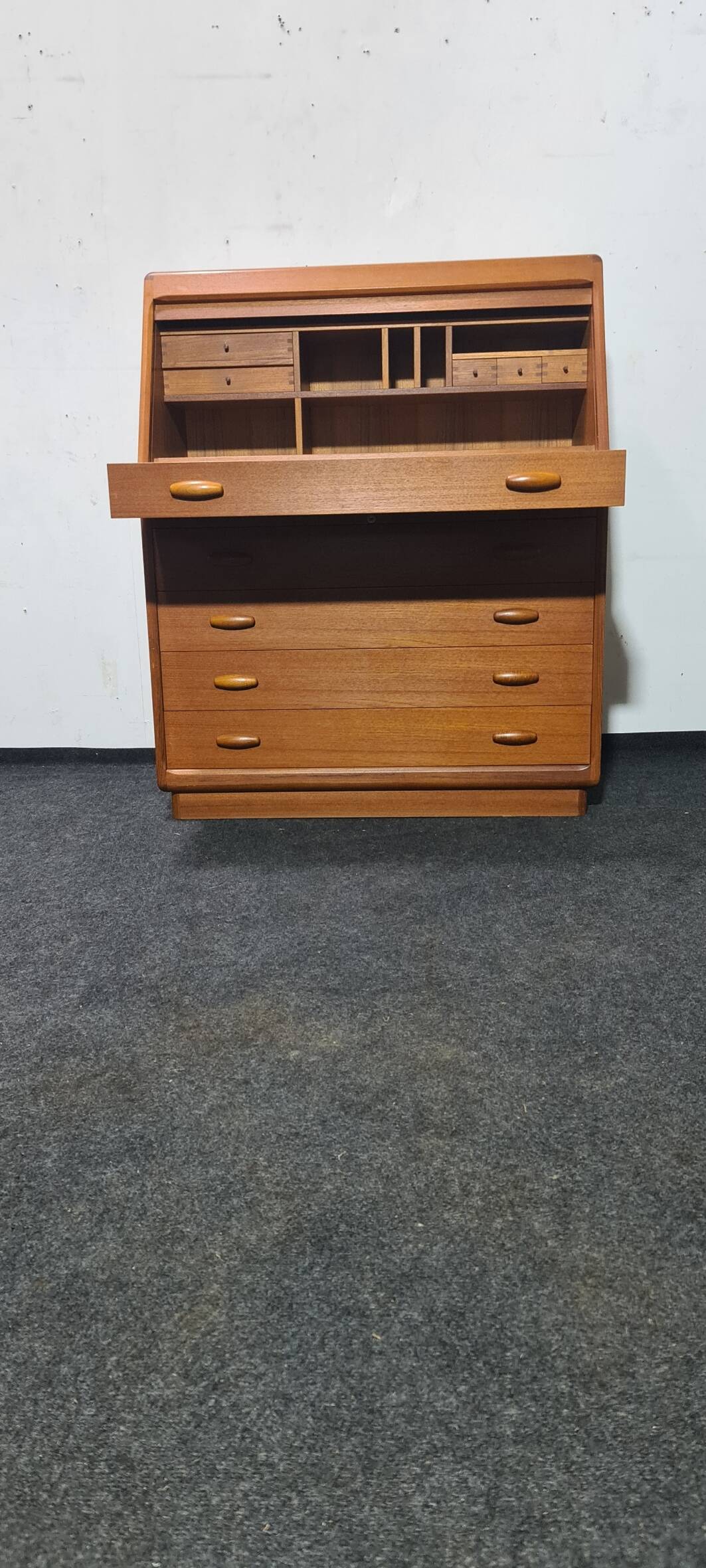 Vintage Danish design secretary desk by Dyrlund