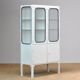 Glass and iron medical cabinet, 1970