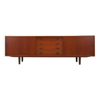 Buffet en teck, design danois, années 1960, fabricant : Clausen & Son