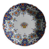 Assiette en faïence de Desvres signée Fourmaintraux Courquin 19 ieme