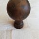 Antique wooden stair railing ball turned