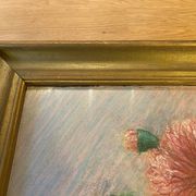 Still life with Dalhia signed J de Sereys, circa 1970.