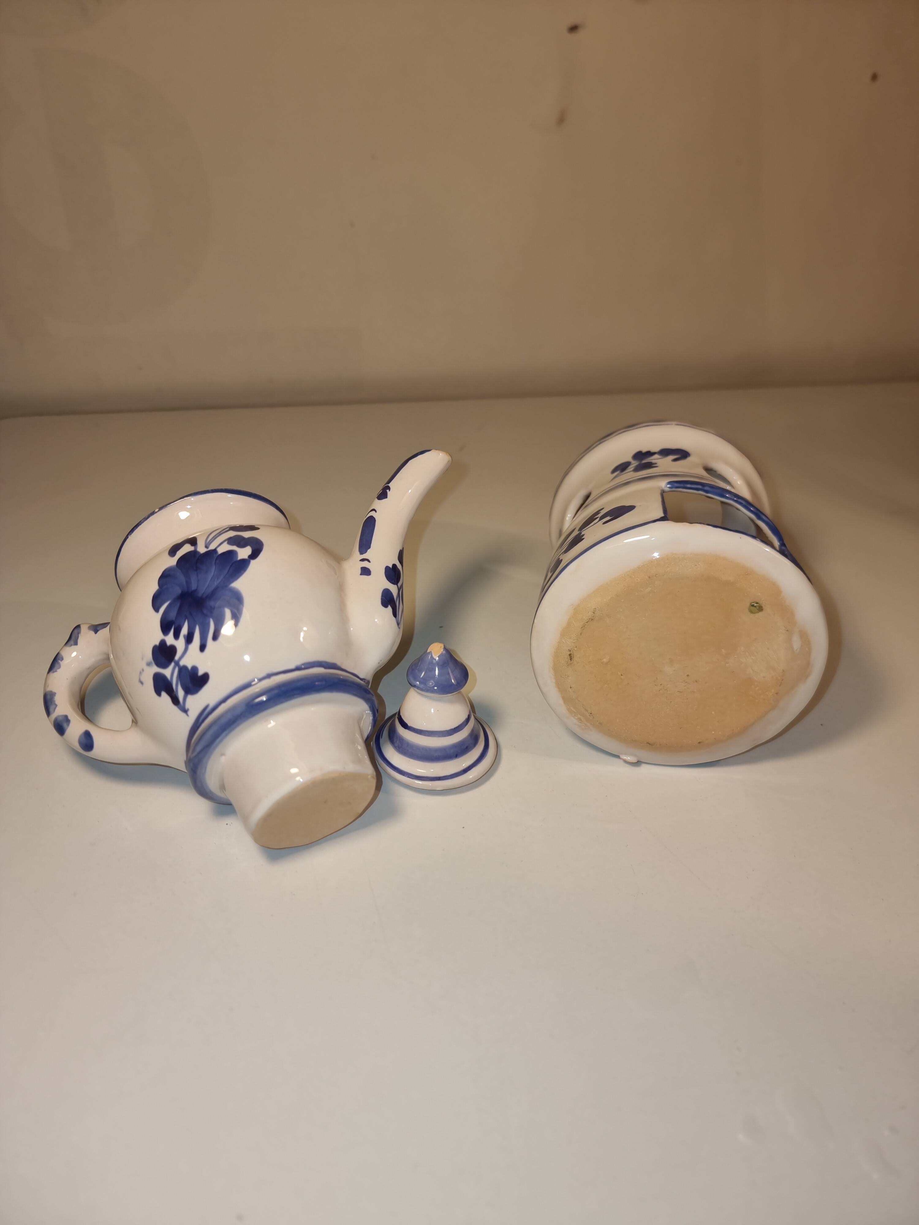 Vintage teapot in earthenware
