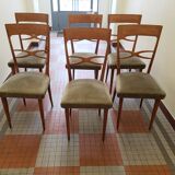 Lot de 6 chaises vintage