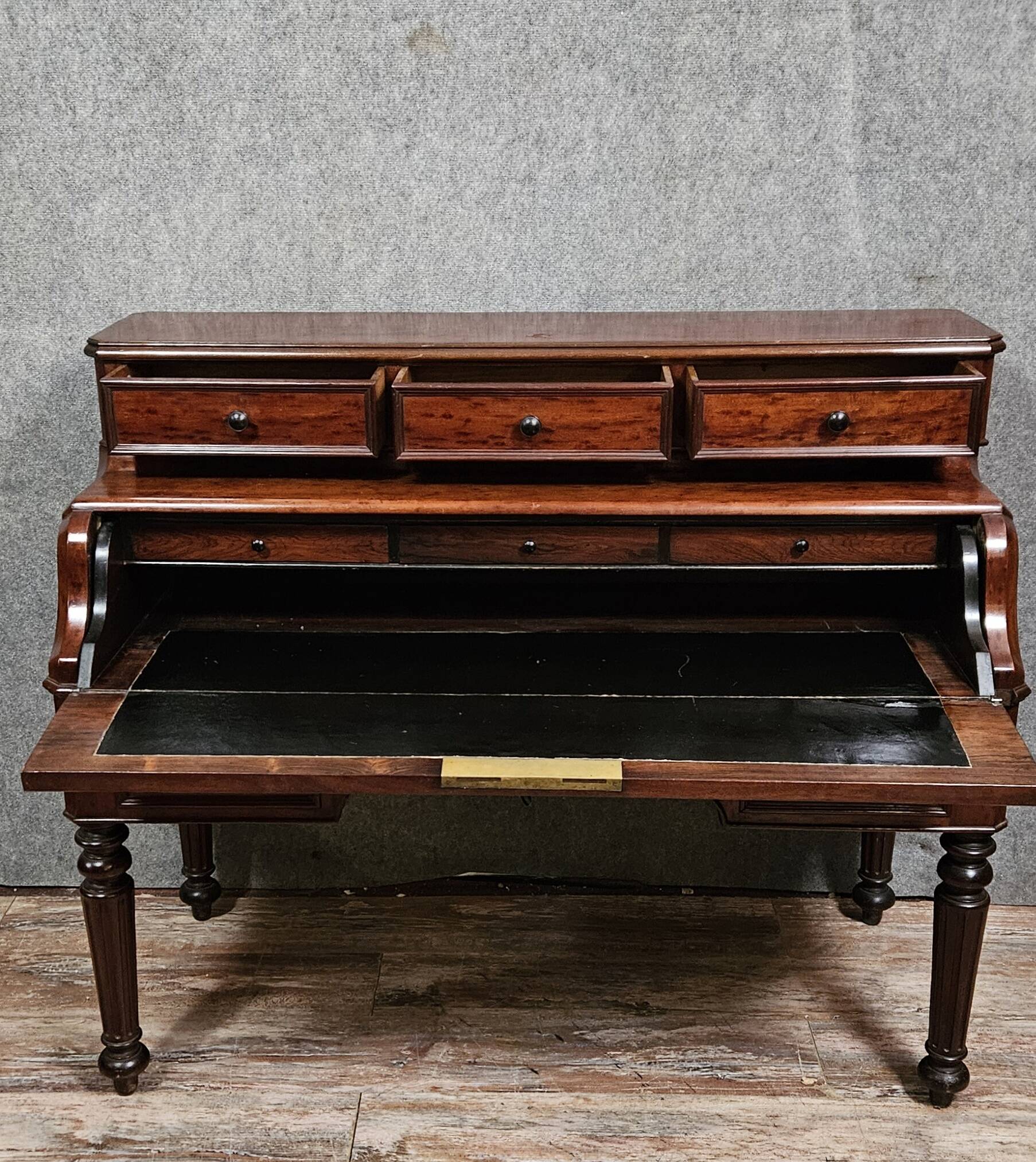 Bureau ancien à cylindre – époque Louis-Philippe / XIXe siècle