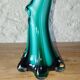 Murano vase – blown glass sommerso – yellow and green – 1960s–70s –