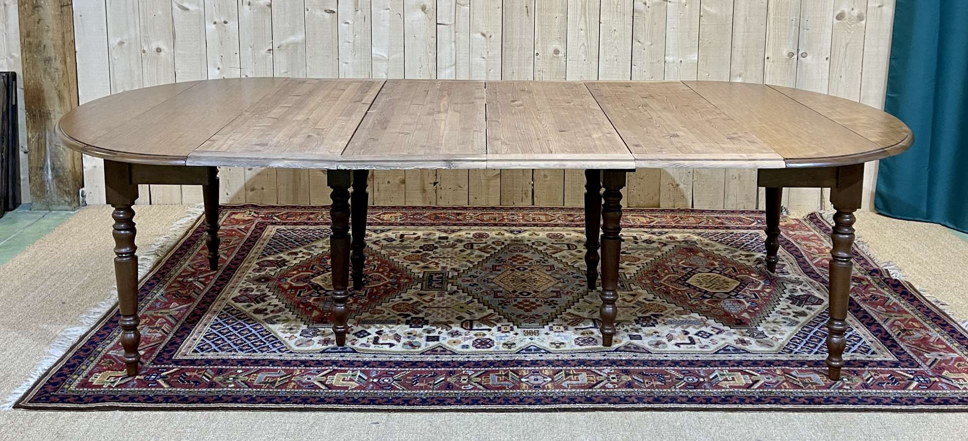 Louis Philippe style 8-foot mahogany table, beautifully made in the 1970s