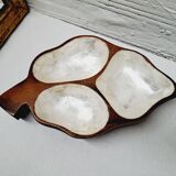 Mother-of-pearl and wood empty pocket