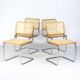 Serie de quatre chaise B 32 de Marcel Breuer