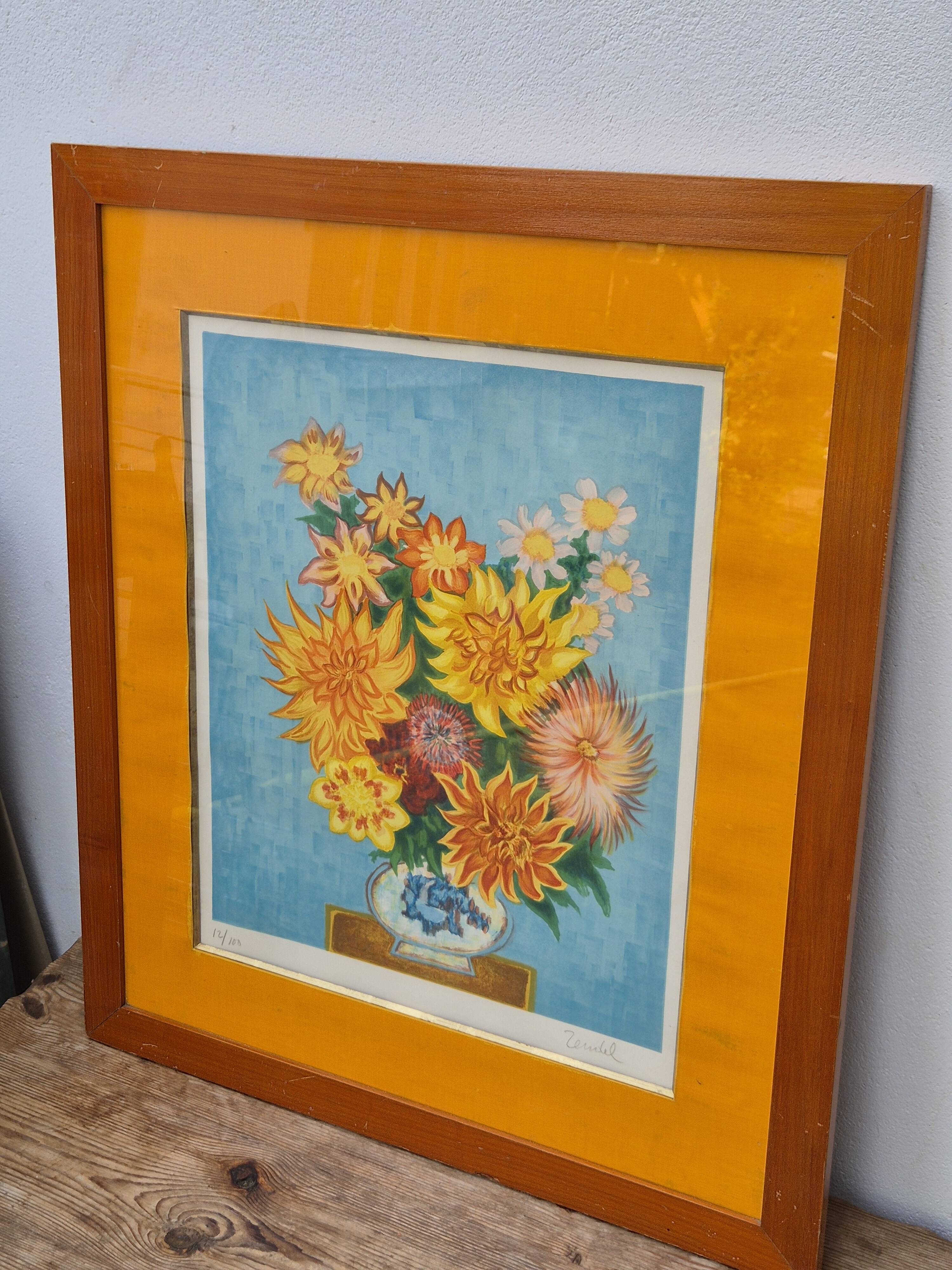 Rare Mid-Century Gabriel Zendel Signed & Numbered Lithograph
