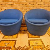 Paire de fauteuils années 70 vintage