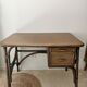 Rattan desk and vintage canning
