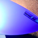 Pair of post-modern Murano blue glass wall lights 1980's by Carlo Nason Murano Due, Italy