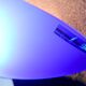 Pair of post-modern Murano blue glass wall lights 1980's by Carlo Nason Murano Due, Italy
